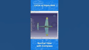 Catia v5 Shorts #009 - Normal View with Compass