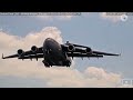 Massive yet nimble c17 landing at midway airport  streamtime live