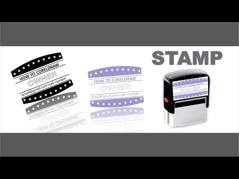 Stamp desigin in corel draw | how to make stamp in corel draw Stamp desigin in corel draw | how to make stamp in corel draw