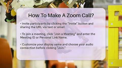How To Make A Zoom Call? - Talking Tech Trends