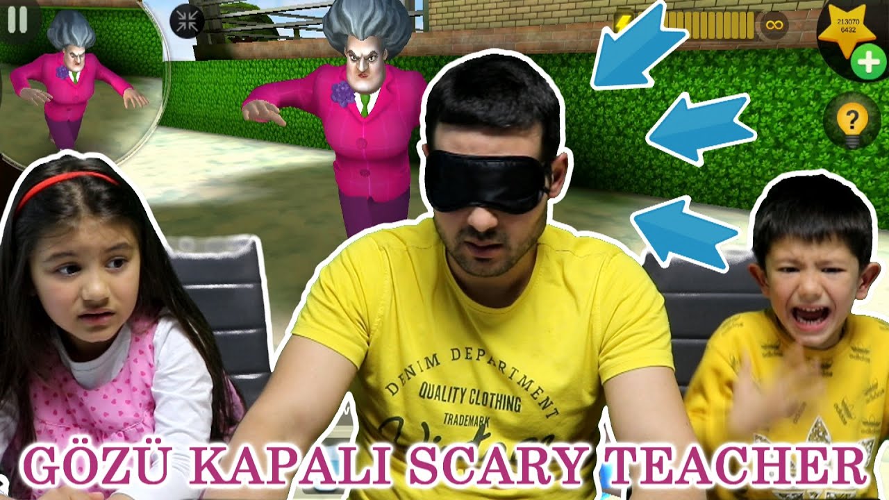 Gozu Kapali Kizgin Deli Ogretmen Scary Teacher 3d Oynuyoruz Sihirli K Ogretmenler Oyun Korse