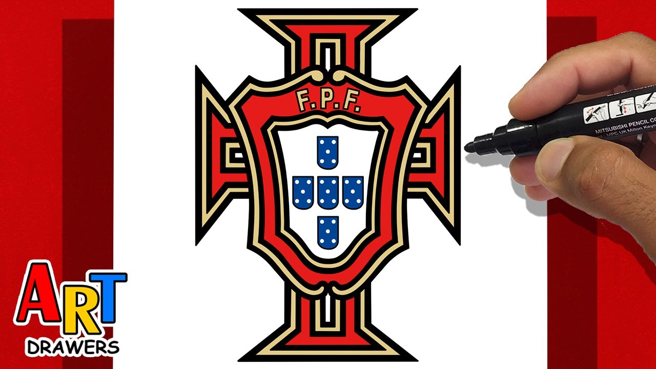 How To Draw 🇵🇹Portugal - World Cup - LOGO | Nations League 2025