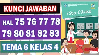 Kunci Jawaban Tema 6 Kelas 4 Halaman 75 76 77 78 79 80 81 82 83
