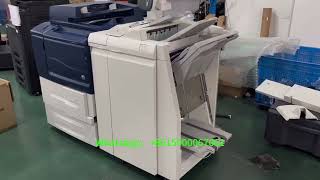 Refurbished Monochrome Printer Xerox D110 with Booklet Finisher #refurbish #xerox #staple #printer 