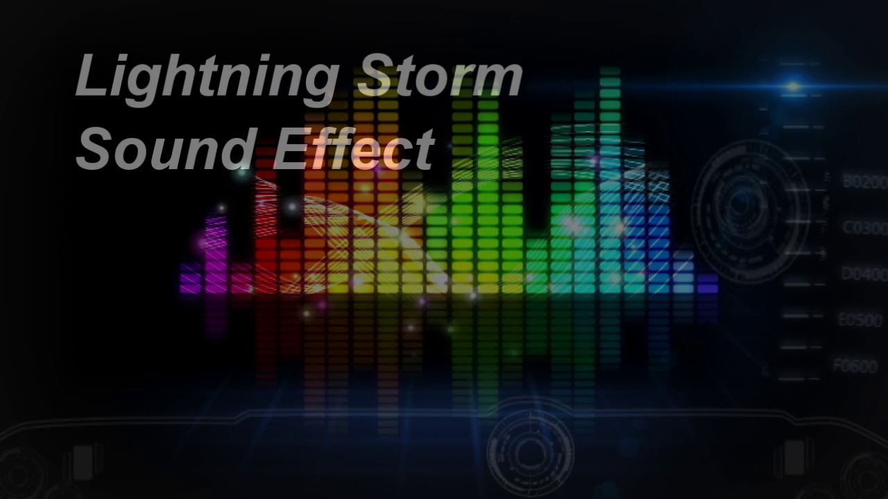 Lightning Storm Sound Effect YouTube
