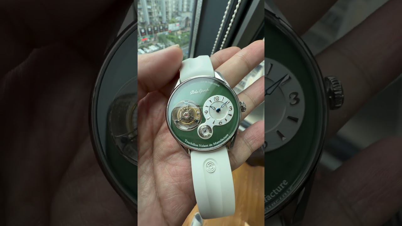 【珍品】中華人民共和国成立50周年 99年首都大閲兵 ミリタリー 中国軍 時計 Pole Epoch Tourbillon Watch. Ji Chen 008 极辰008 漫林绿- YouTube