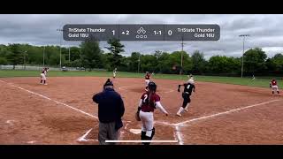 Ally pitches a 3 up 3 down inning against TriState Thunder 18U Gold. May 2021