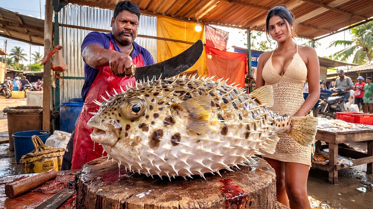 Extreme Precision! Fast & Perfect Giant Fish Cutting Master Skills