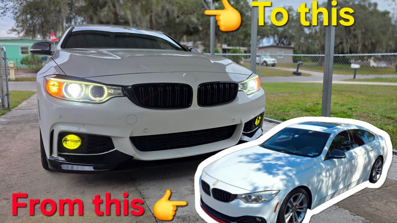 Самостоятельная покраска и установка бампера M Sport.