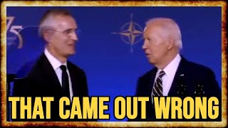 Famous Biden Makes CRINGE GAFFE About NATO Chief's Wife Net Worth