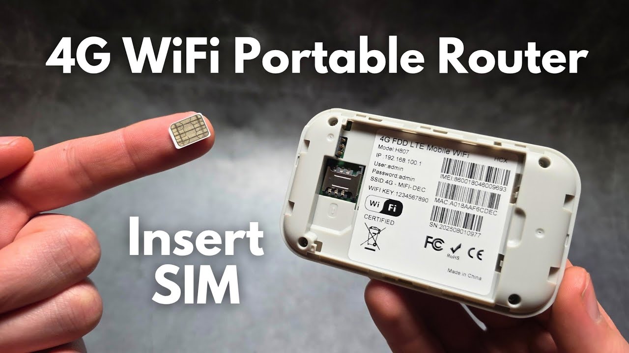 How to Insert SIM Card in 4G Portable MiFi WiFi Router Hotspot MF5577 ...