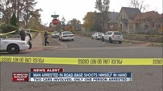 Police: Road-rage suspect shoots self
