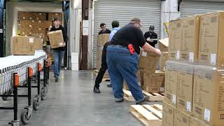 Unloading Before and After the Destuff-it™ at Frogg Toggs