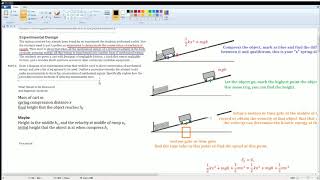 AP Physics Workbook 4.D Spring Potential Energy Lab