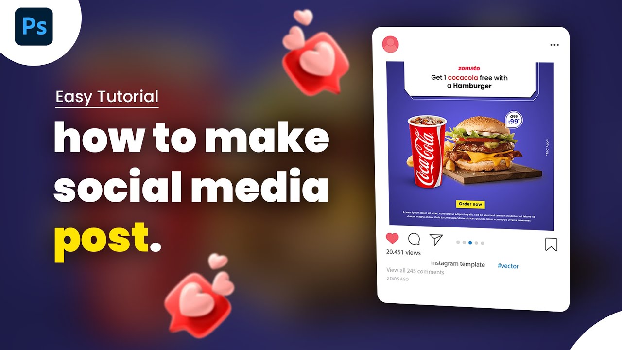 social media post design in photoshop | Ecommerce Product Banner # ...