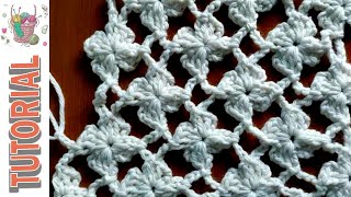 OPENWORK STITCH FLOWERS - crochet tutorial - Lace stitch flower tutorial for scarf, neck warmer etc