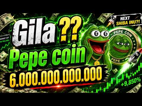 Gilee,,!! INI SERIUS 6.000.000.000.000 PEPE COIN TOTALNYA😱