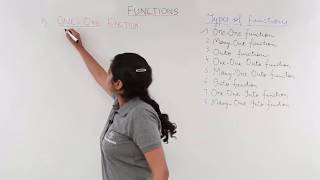 Class 12th – Types of Function \& One One Function | Relation and Functions | Tutorials Point