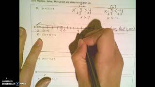 Algebra 2 8 part 2 absolute value inequalities