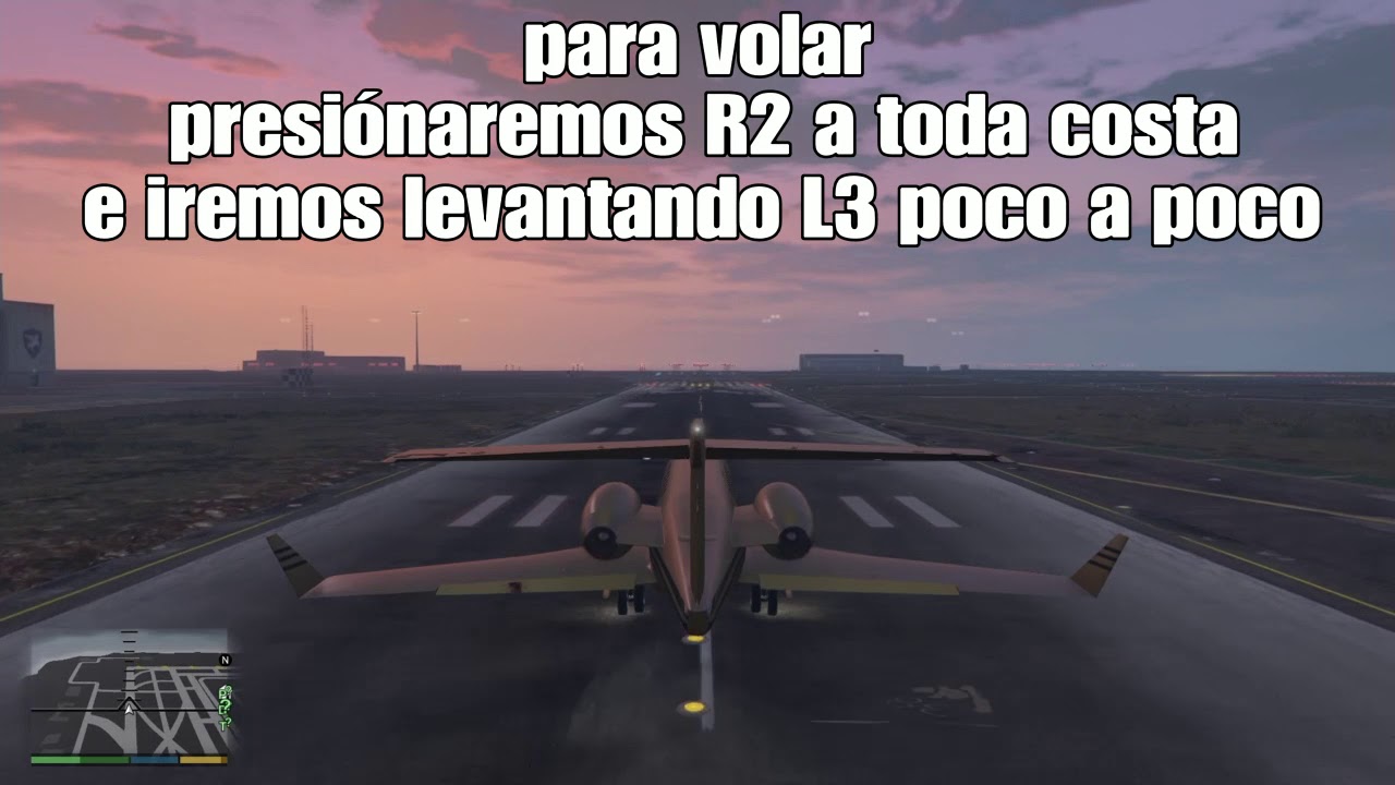 Como volar un avion en GTA V ps4 tutorial YouTube