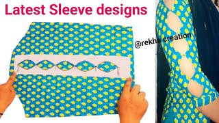 Latest Sleeve Design,  Modern Sleeve design, diy fashion, baju design, cut sleeve design