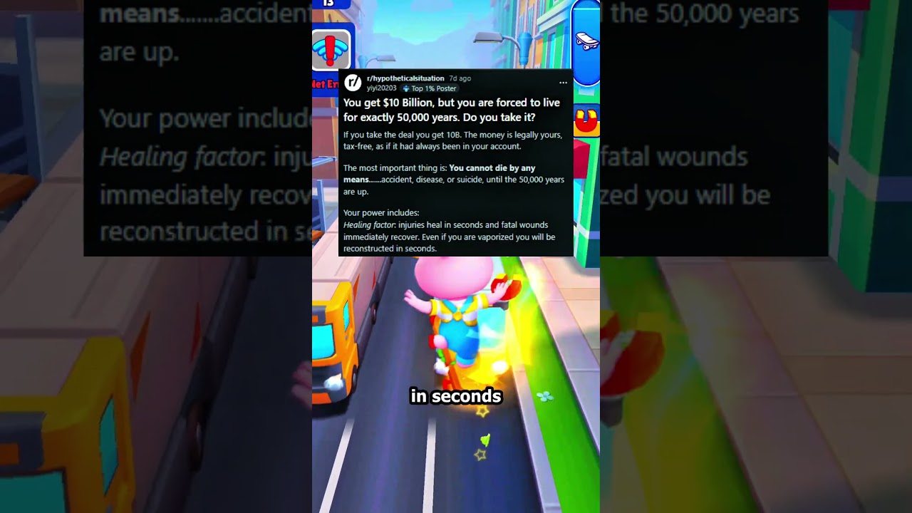 Вынужден жить 50 000 лет. 