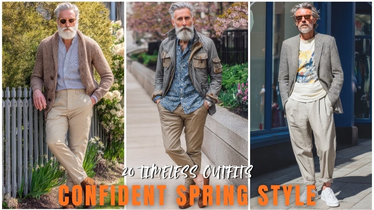 Уверенные весенние образы, подходящие для любого мужчины старшего возраста (20 вариантов) - мужск...