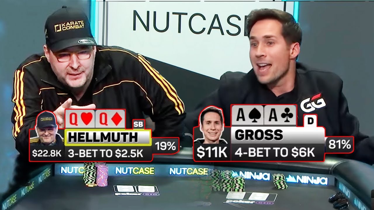 Can Phil Hellmuth Fold Pocket Queens vs Aces?! - YouTube