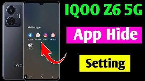 iqoo z6 5g app hide setting | iqoo z6 5g me app hide kaise kare | how to hide Apps in IQOO Z6 5G