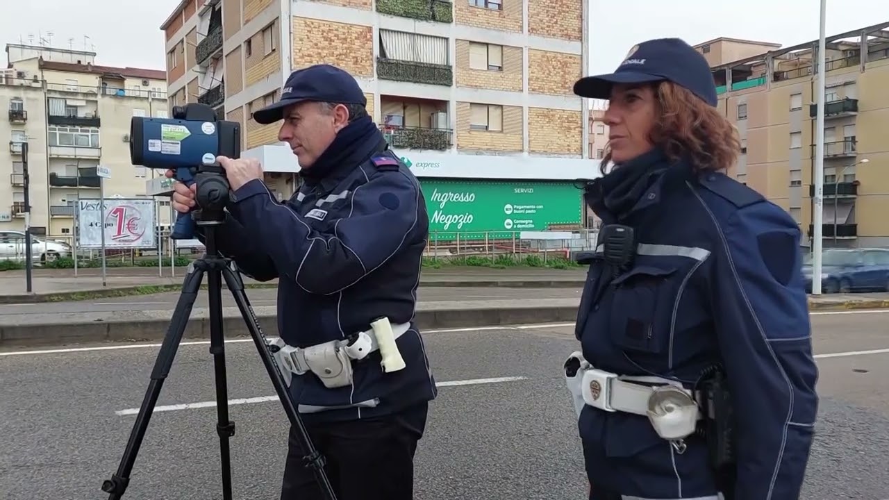 Sassari.  Polizia Locale. Operazione trasparenza utilizzo telelaser 18 01 23