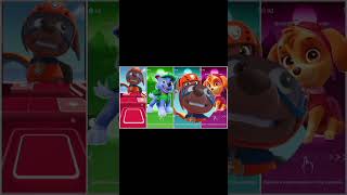 PAW Patrol - Zuma 🆚 Rocky 🆚 Rubble🆚 skye 🎶 Tiles Hop EDM Rush #zuma #rocky #rubble #skye #pawpatrol