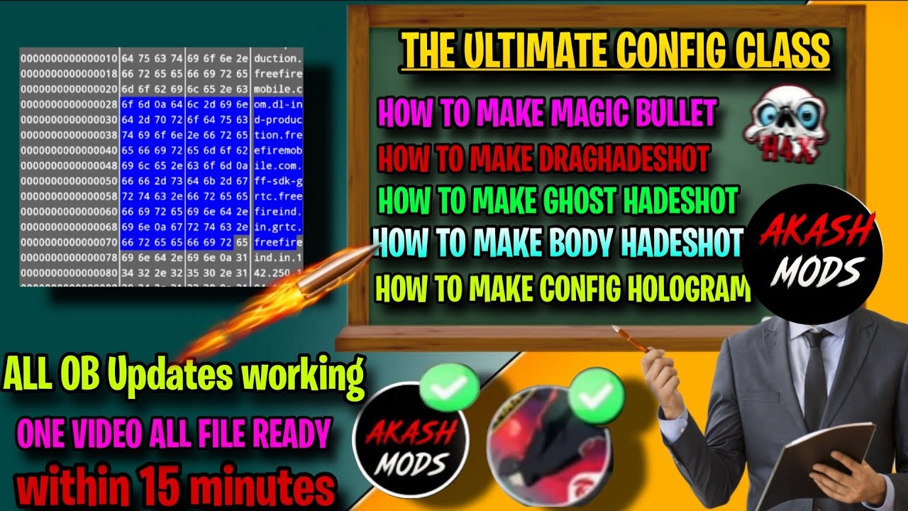 HOW TO MAKE ALL CONFIG FILES PAID CODING FREE ALL FREE FIRE WORKING NON ROOT DEVICE WORK