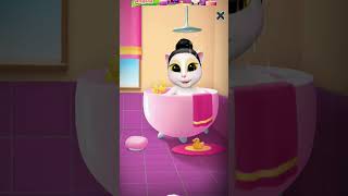 swimming my talking angela #asmrvideo #asmreating #ramyon #video #shortvideo #youtobe #asmrsounds