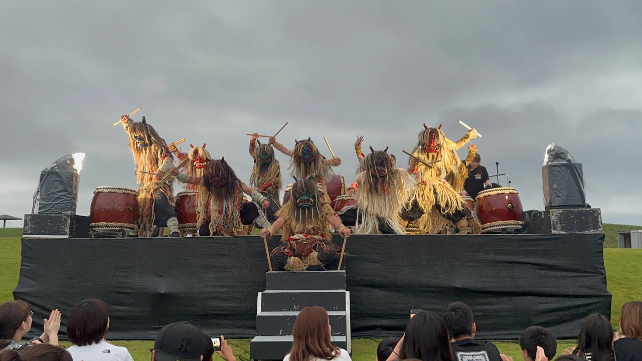 なまはげ太鼓　男鹿っ鼓　第20回男鹿日本海花火　｢なまはげ太鼓　真山おろし｣　2024.8.14