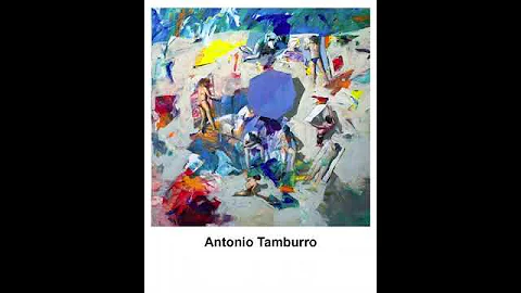 Antonio Tamburro - Spiaggia libera - Olio e acrili...