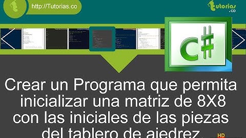 arrays – visualStudio c# (matriz tablero de ajedrez)