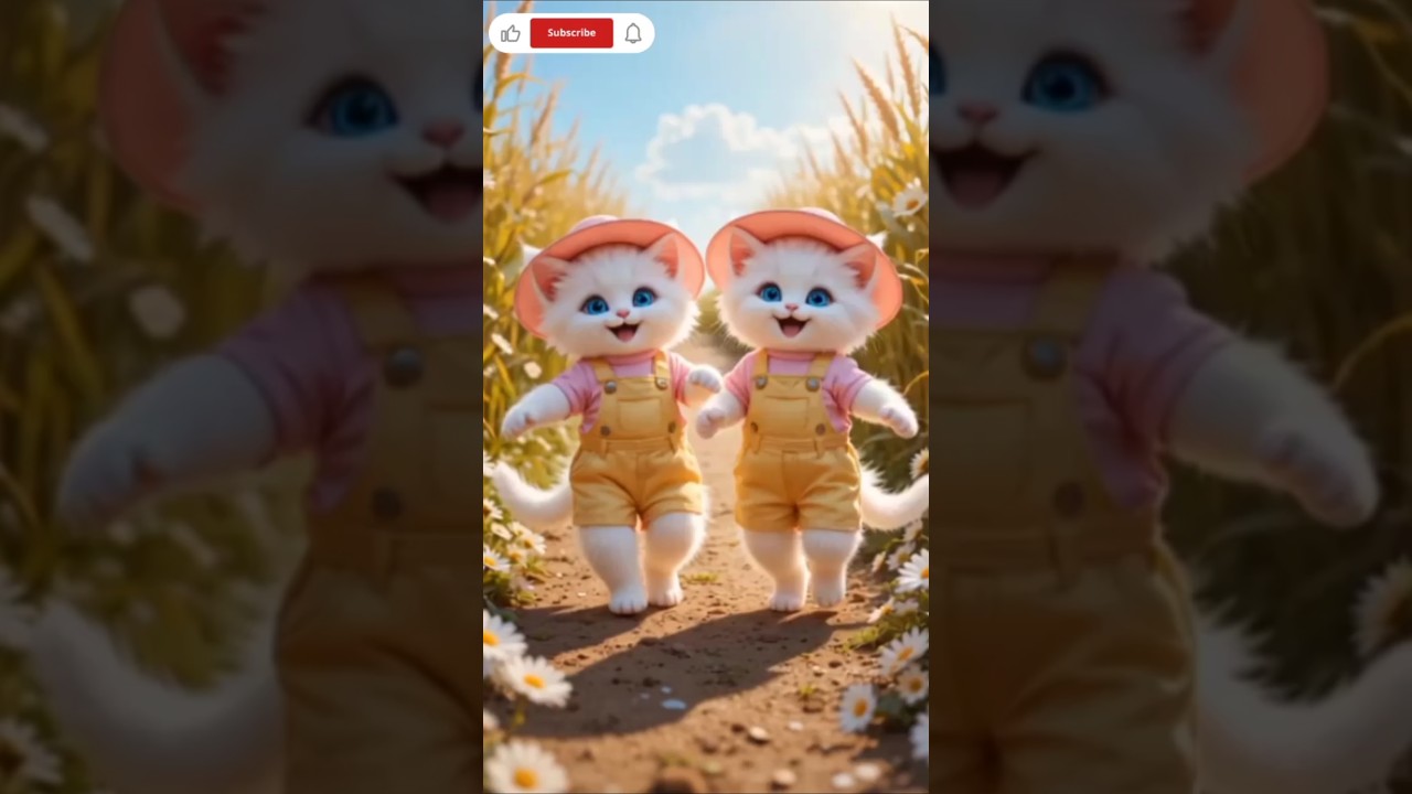 Cornfield cuties dancing like no one's watching! 😺🌽💃 