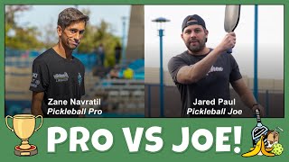 What happens when a 3.5 Pickleball player plays one of the world's best, Zane Navratil.