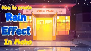 How to create rain effect in Moho | Rigged Animation