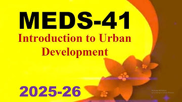 IGNOU MEDS-41 Solved Assignment 2025-26 For July 2025 and January 2026 Sessions