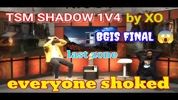 Everyone shocked by TSM SHADOW 1v4 clutch 🔥#bgis #tsm #soul #godlike #tx #xo