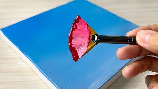 The Easiest Flower I've Ever Painted💫🎨/ Relaxing painting/Acrylic Painting for Beginners