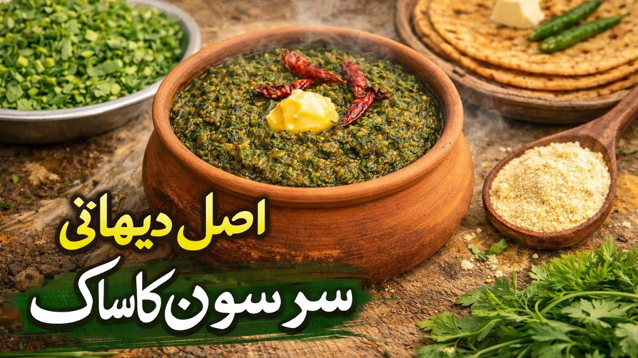Sarson Ka Saag Traditional Recipe  | ساگ بنانے کا طریقہ
