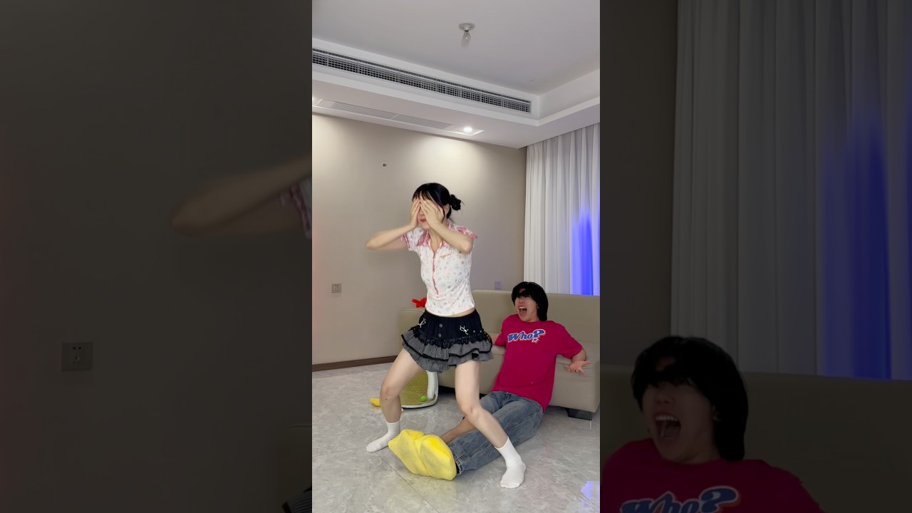 Watch TripleY’s reaction at the end🤣#funny #zoey #shorts
