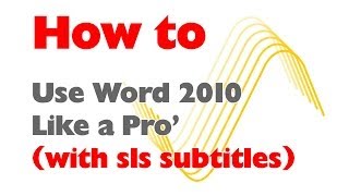 Microsoft Word 2010/13 Tutorial - How to Create a Professional Document Layout