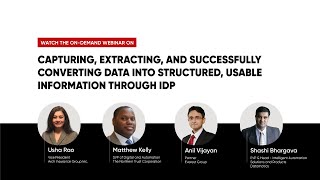 On-Demand Webinar: Capturing, extracting & successfully converting data into structured, usable info