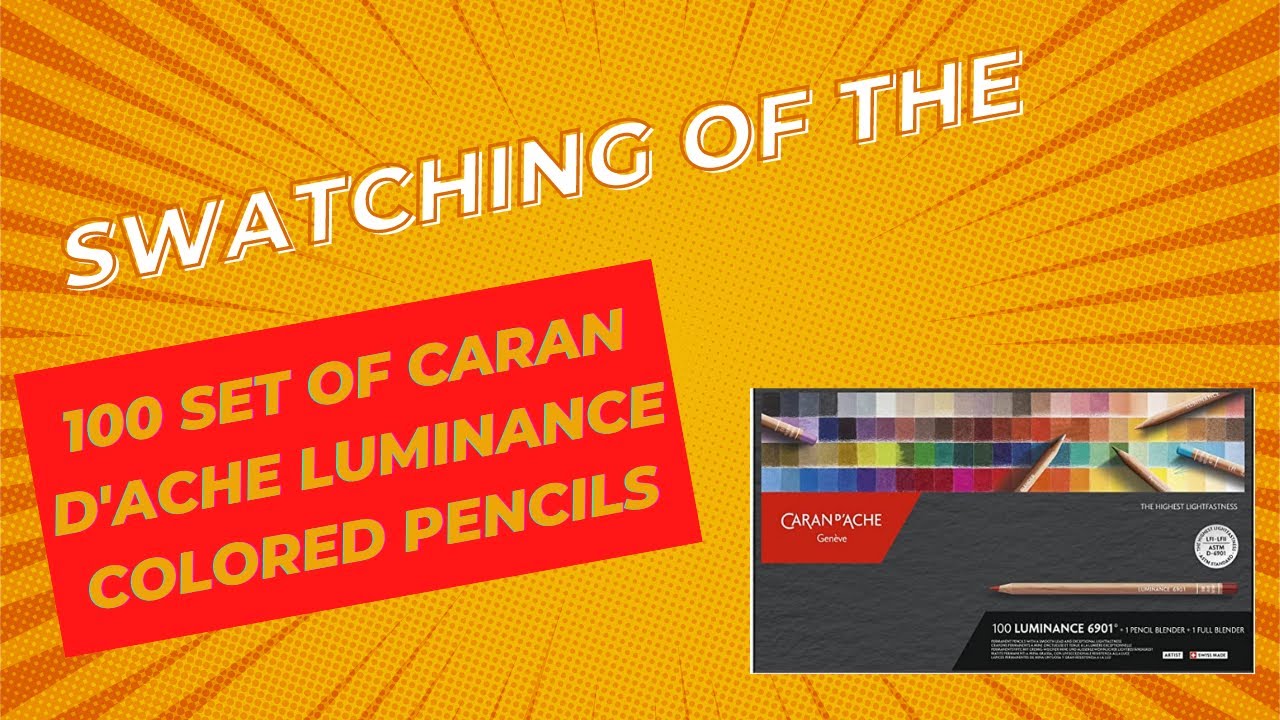 Caran D'Ache Luminance 100 Coloured Pencils Family Chart 