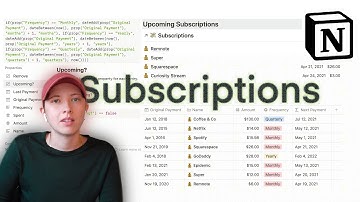 How To Build A Subscription Budget Tracker In Notion (Recurring Payments)