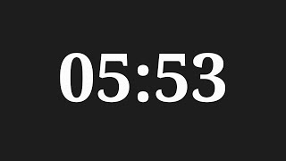 5 Minutes 53 Seconds Countdown Timer