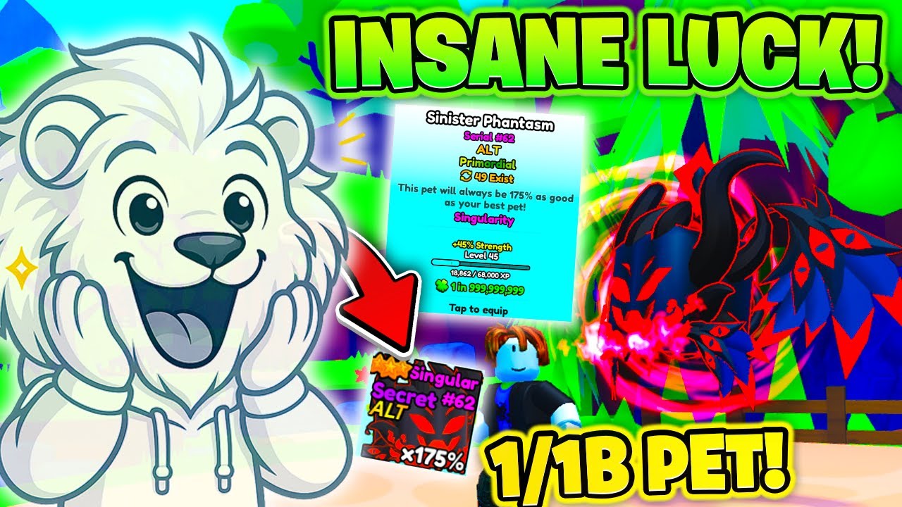 🍀 I HATCHED the RAREST SECRET Pet With a 1 in 999,999,999 Chance in Pet Odyssey! (Roblox)
